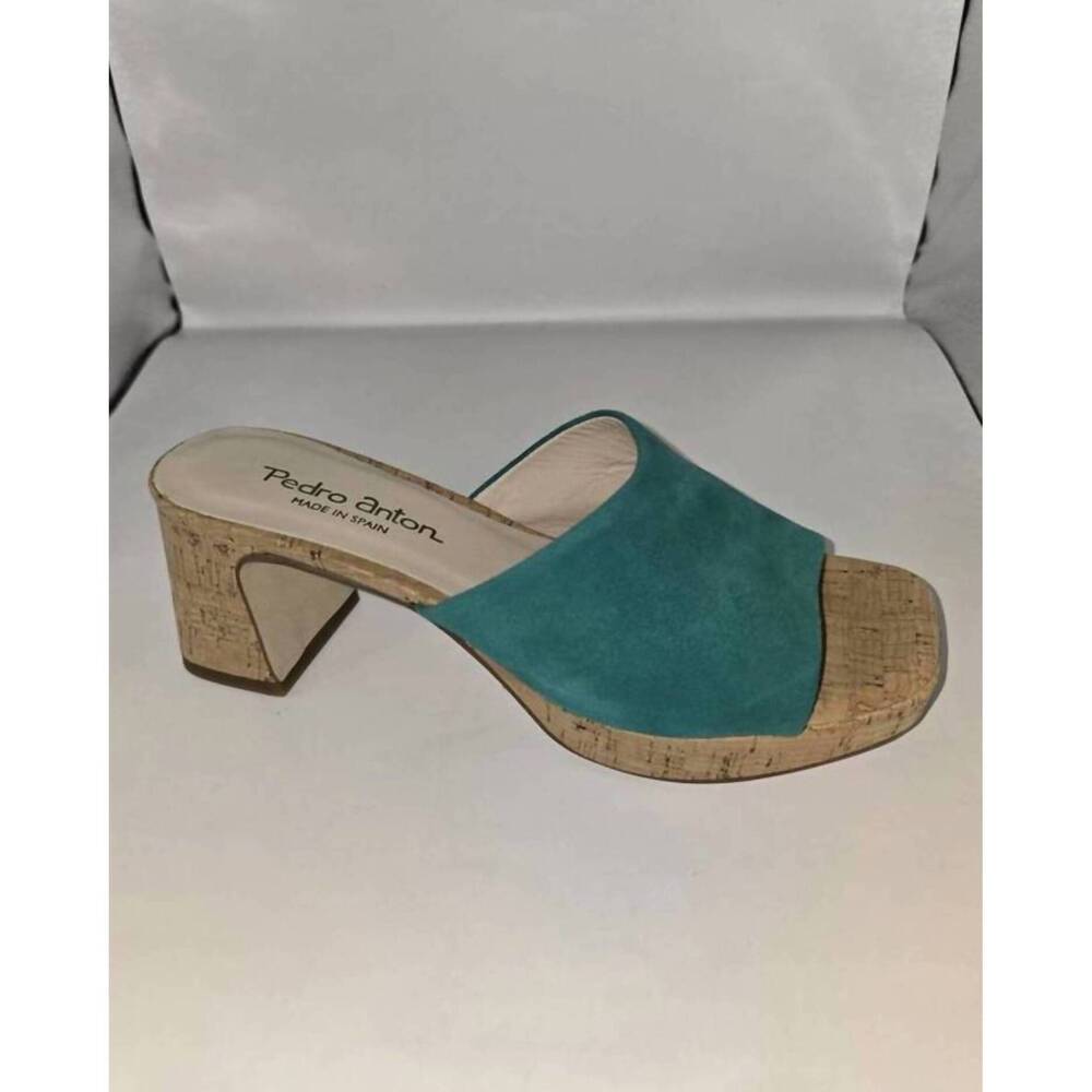 NEW PEDRO ANTON women's ante sandal in turquoise